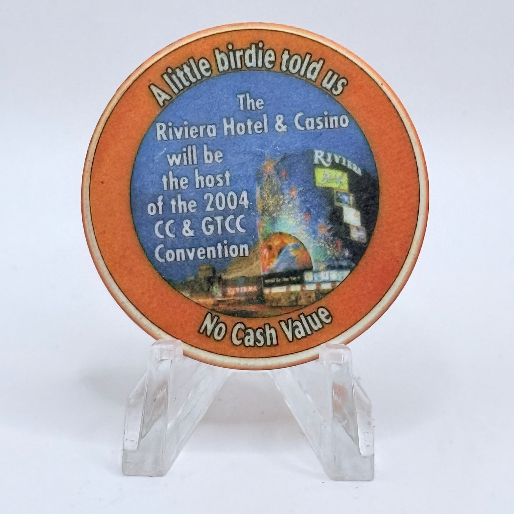 Riviera Las Vegas Nevada 2003 'CC&GTCC' NCV Casino Chip E2361