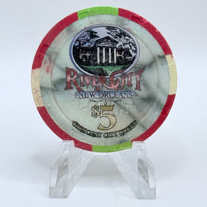 River City Crescent City Queen New Orleans Louisiana 1995 Series 3 $5 Casino Chip