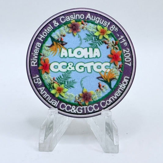CCA Issued Convention Commemoratives (NCV) 2007 '15th Annual CC&GTCC Convention' Casino Chip E9088