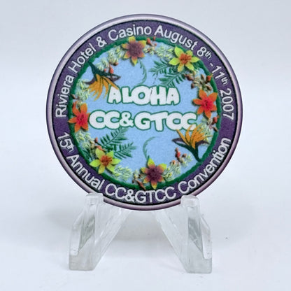 CCA Issued Convention Commemoratives (NCV) 2007 '15th Annual CC&GTCC Convention' Casino Chip E9088
