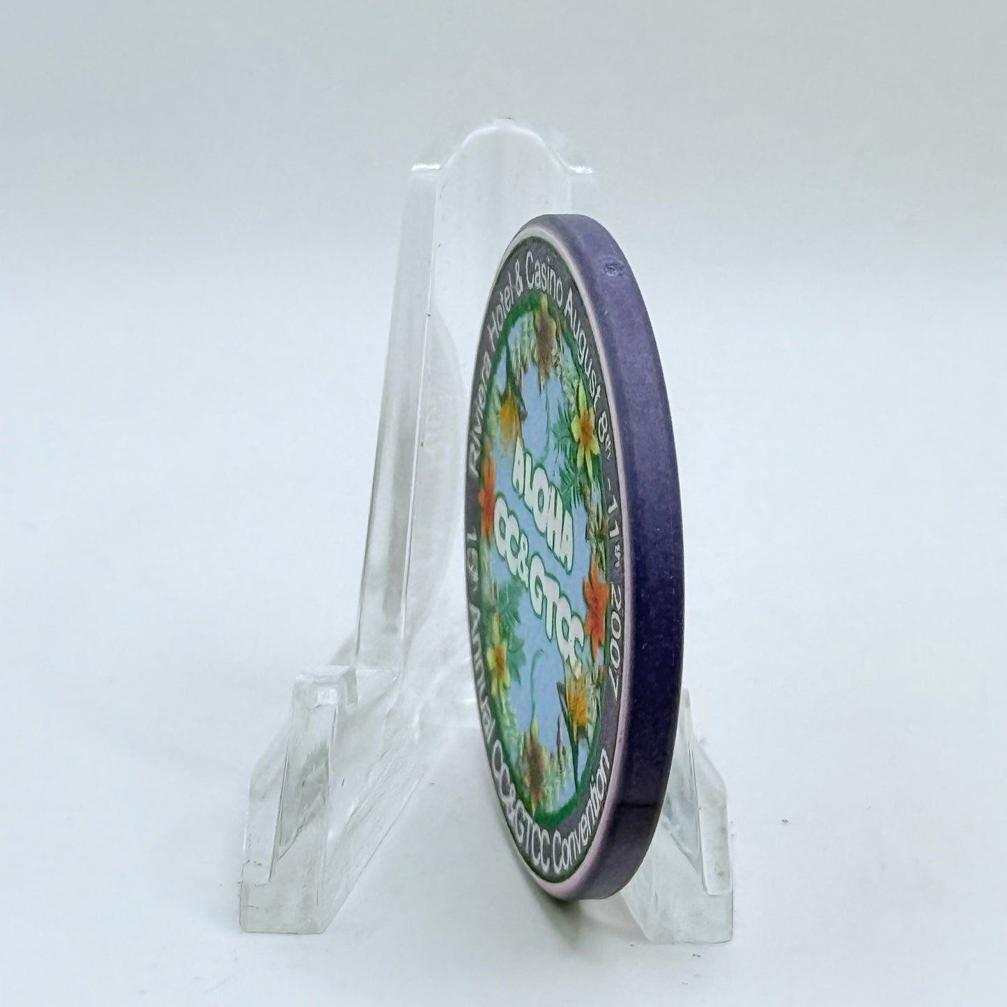 CCA Issued Convention Commemoratives (NCV) 2007 '15th Annual CC&GTCC Convention' Casino Chip E9088