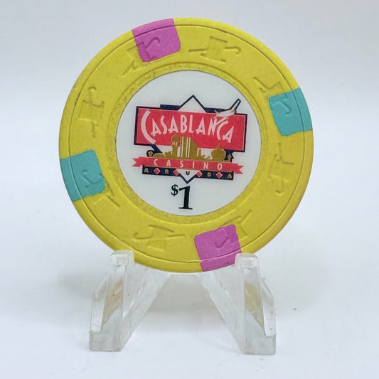 Casablanca Casino Palm Beach Aruba Series 1 $1 Casino Chip