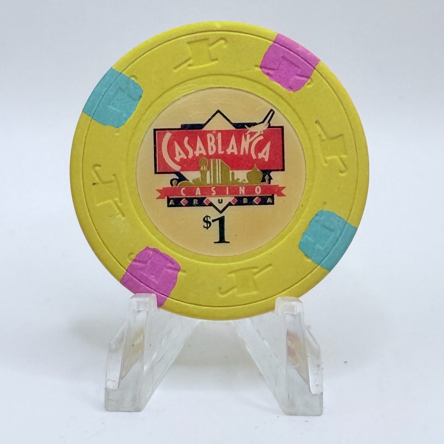 Casablanca Casino Palm Beach Aruba Series 1 $1 Casino Chip