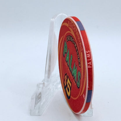 Palms Casino Resort Las Vegas Nevada 2001 'Baccarat' $5 Casino Chip V9441