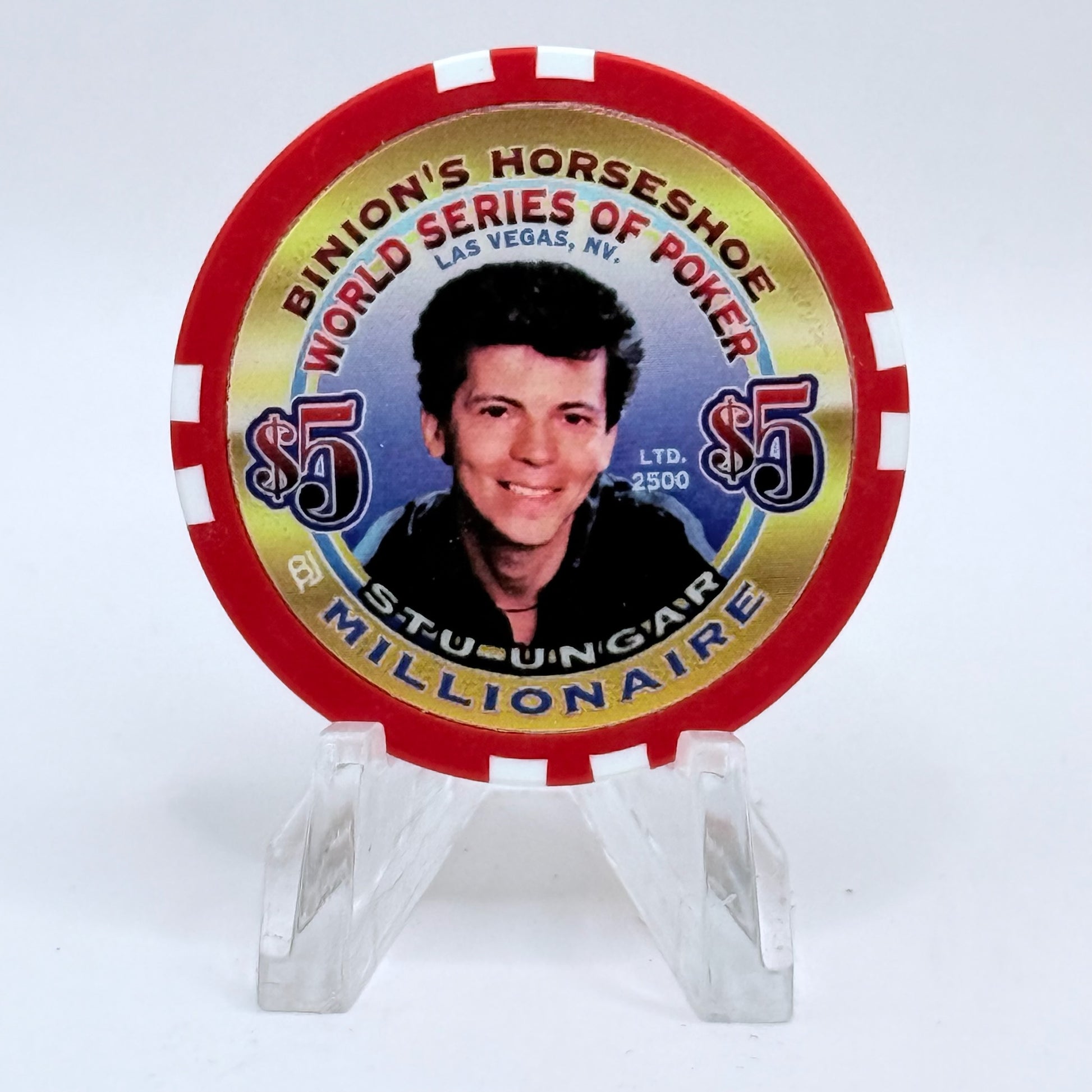 Horseshoe Club (Binion's) Las Vegas Nevada 'Stu Ungar' Series 17 LE $5 Casino Chip V9096