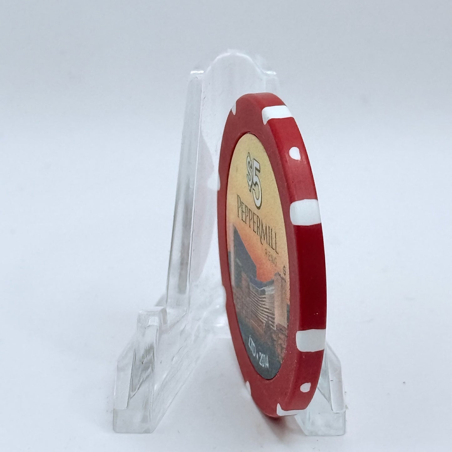 Peppermill Reno Nevada 2014 'Hot August Nights' LE $5 Casino Chip D1648