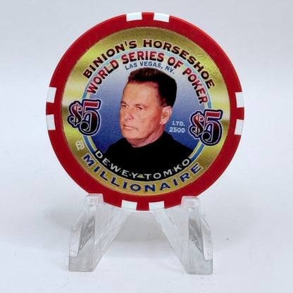 Horseshoe Club (Binion's) Las Vegas Nevada 'Dewey Tomko' Series 17 LE $5 Casino Chip V9095