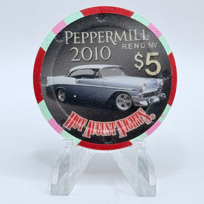 Peppermill Reno Nevada 2010 'Hot August Nights' LE $5 Casino Chip