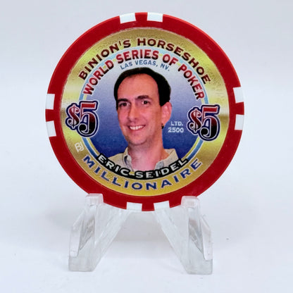 Horseshoe Club (Binion's) Las Vegas Nevada 2002 'Eric Siedel' Series 17 LE $5 Casino Chip V9094