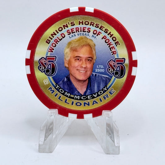 Horseshoe Club (Binion's) Las Vegas Nevada 'Tom Mcevoy' Series 17 LE $5 Casino Chip V9089