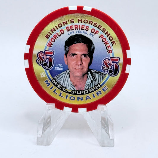 Horseshoe Club (Binion's) Las Vegas Nevada 2002 'Jay Heimowitz' Series 17 LE $5 Casino Chip V9086