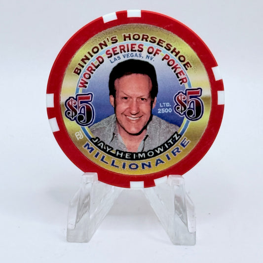 Horseshoe Club (Binion's) Las Vegas Nevada 2002 'Mel Judah' Series 17 LE $5 Casino Chip V9083
