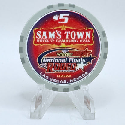 Sam's Town Las Vegas Nevada 2003 'National Finals Rodeo' LE $5 Casino Chip E2434