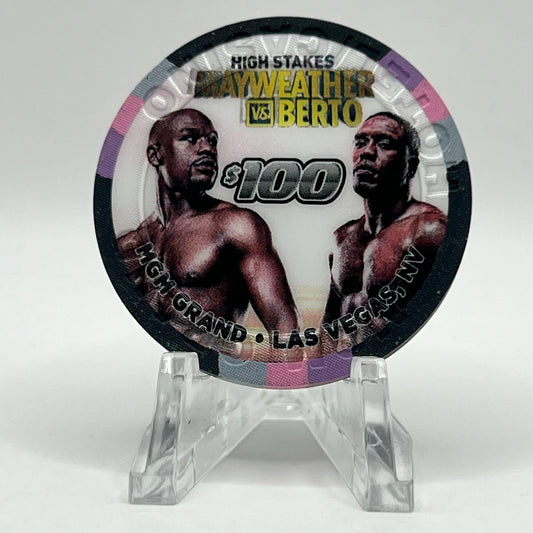 MGM Grand (Theme Hotel) Las Vegas Nevada 2015 'Mayweather vs Berto' LE $100 Casino Chip