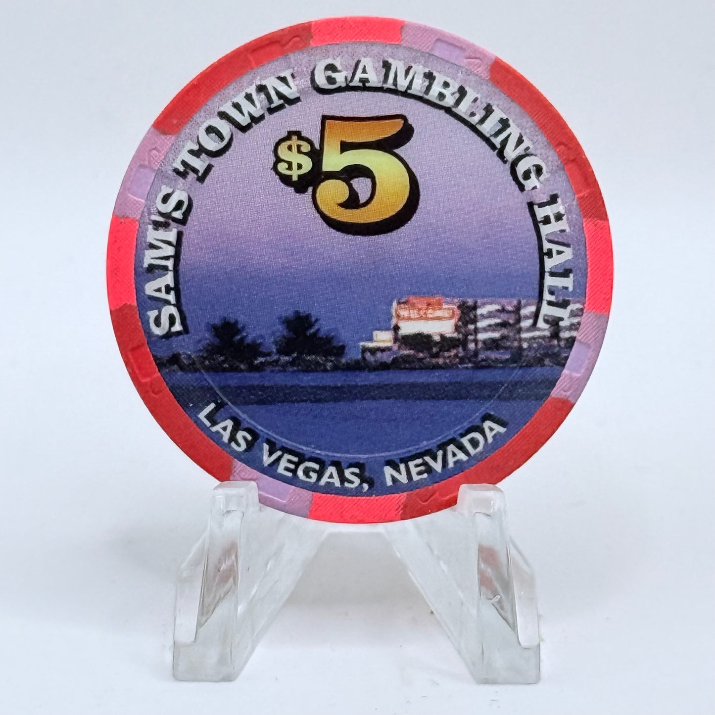 Sam's Town Las Vegas Nevada 1998 LE $5 Casino Chip V1461