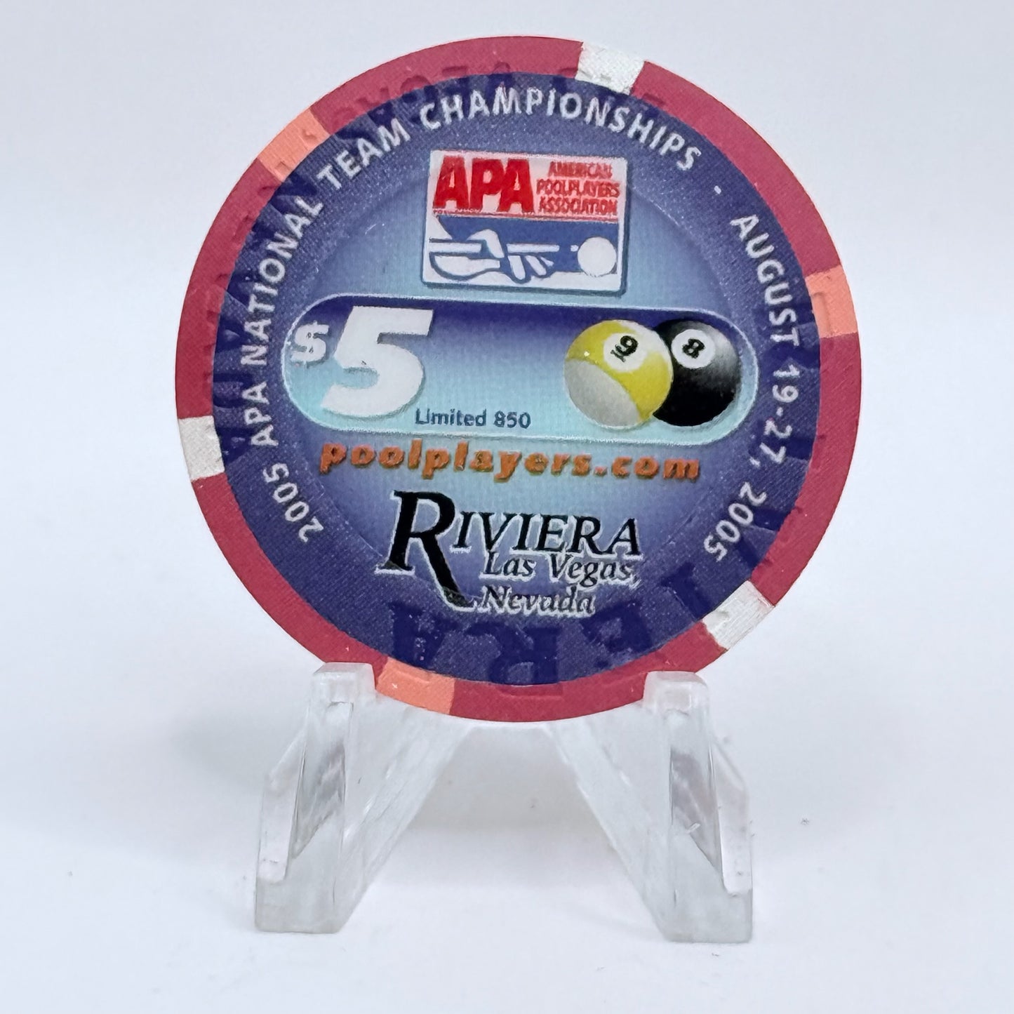 Riviera Las Vegas Nevada 2006 LE $5 Casino Chip E4577