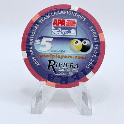 Riviera Las Vegas Nevada 2006 LE $5 Casino Chip E4577