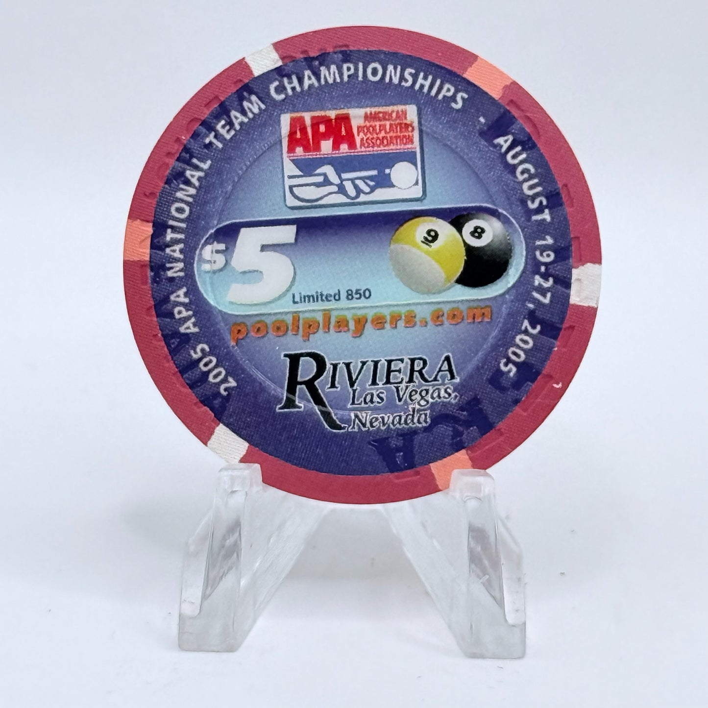 Riviera Las Vegas Nevada 2006 LE $5 Casino Chip E4577