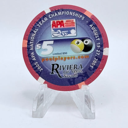 Riviera Las Vegas Nevada 2006 LE $5 Casino Chip E4577