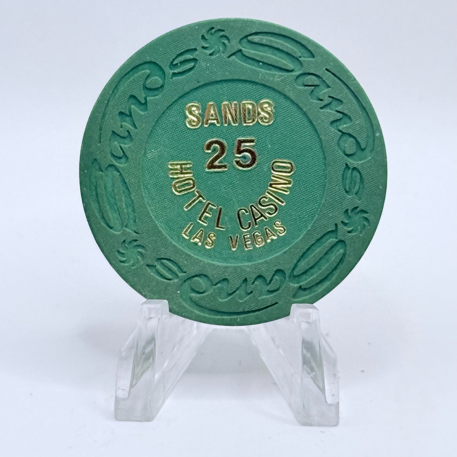 Sands Las Vegas Nevada 1980s Series 10 $25 NCV Casino Chip N9052