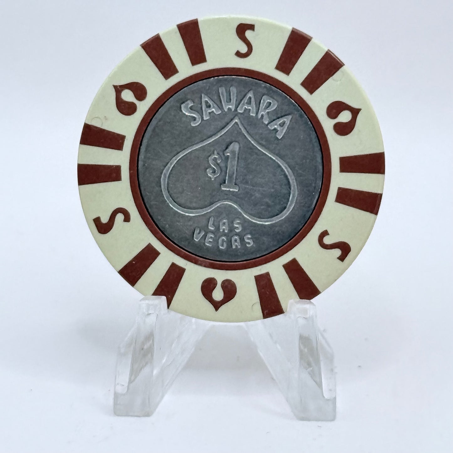Sahara Las Vegas Nevada 1970s $1 Casino Chip N2115