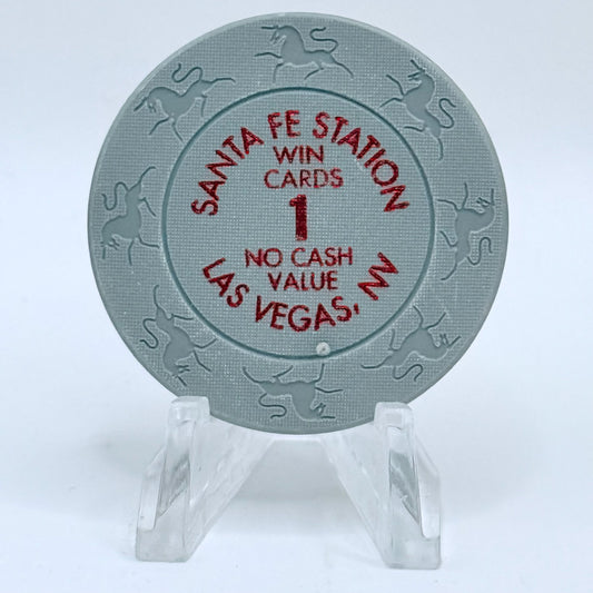 Santa Fe Station Las Vegas Nevada 2001 $1 Win Cards Chips V9739