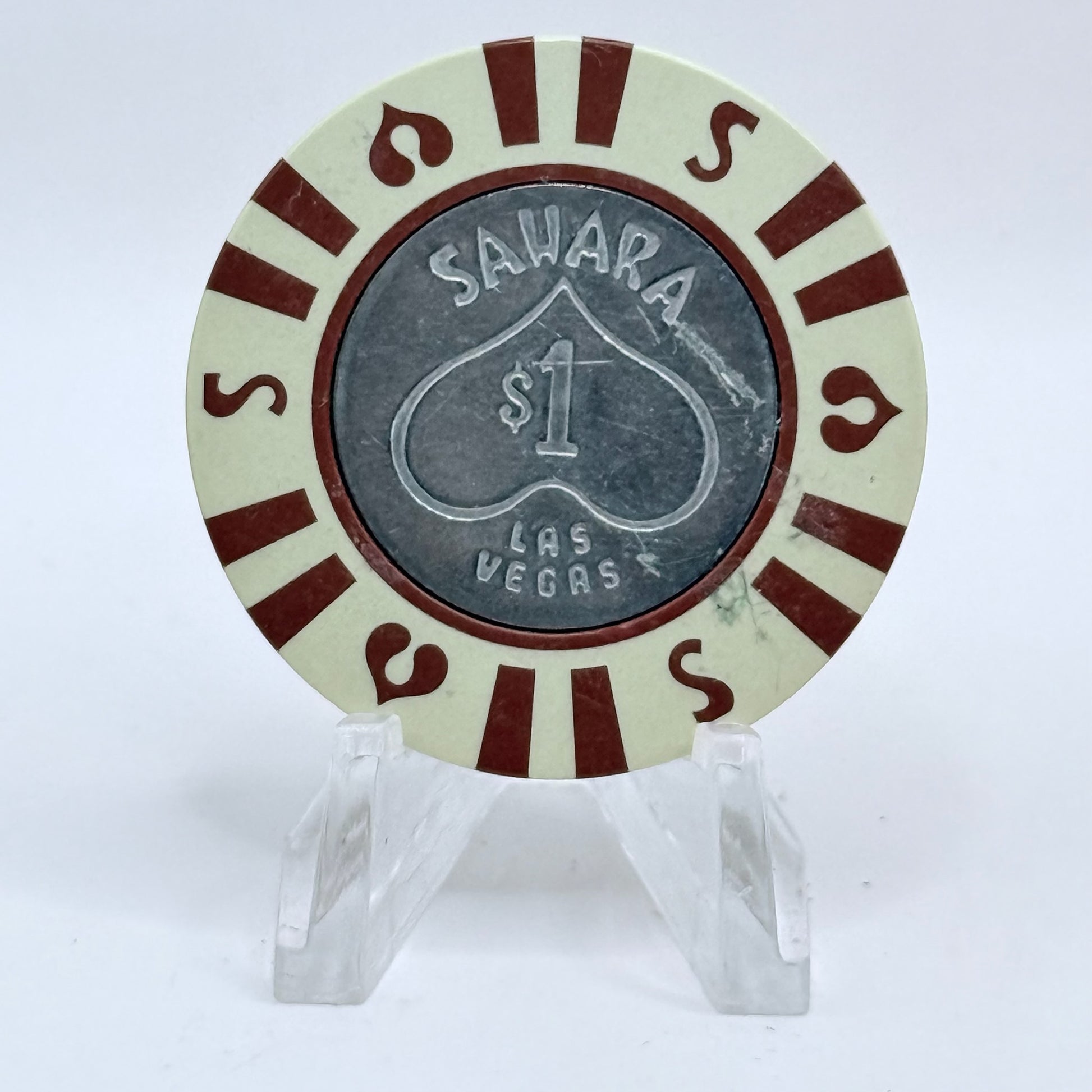 Sahara Las Vegas Nevada 1970s $1 Casino Chip N2115