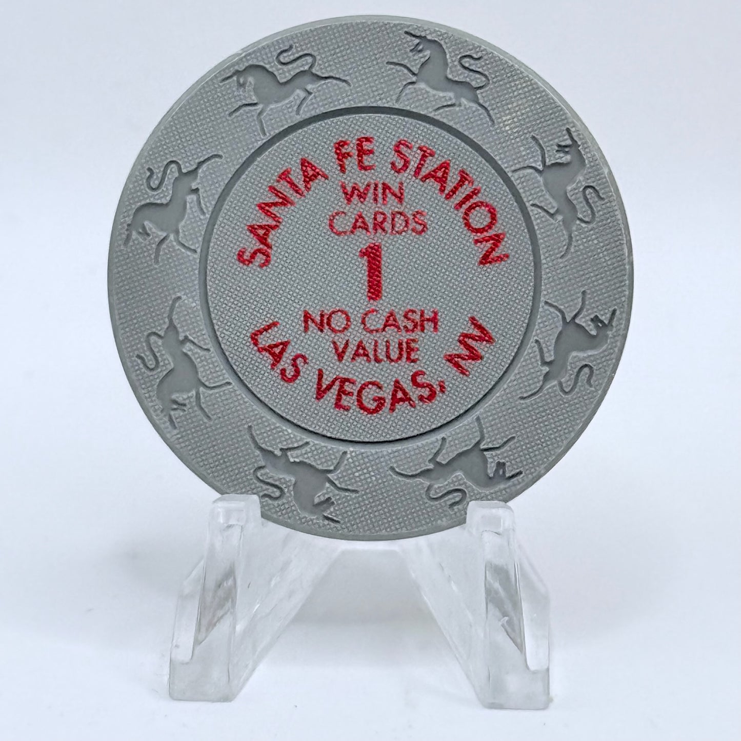 Santa Fe Station Las Vegas Nevada 2001 $1 Win Cards Chips V9739