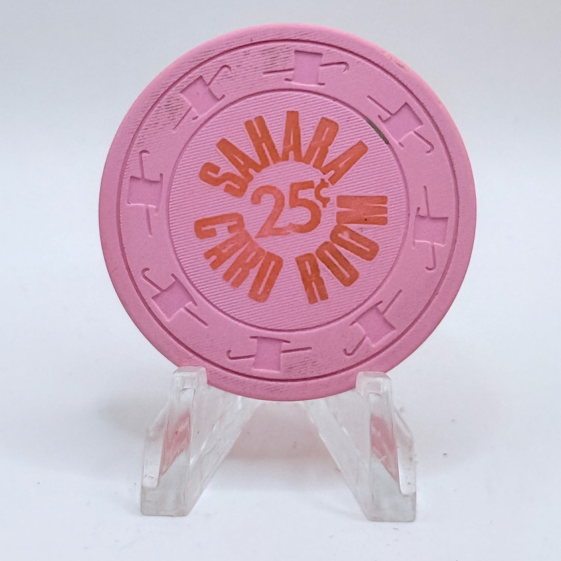 Sahara Las Vegas Nevada 1970s $0.25 Casino Chip V3345