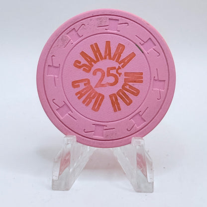 Sahara Las Vegas Nevada 1970s $0.25 Casino Chip V3345