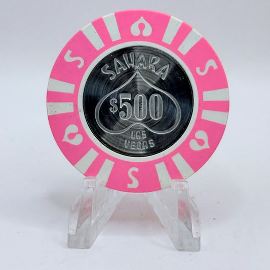 Sahara Las Vegas Nevada 1970s $500 Casino Chip N2091