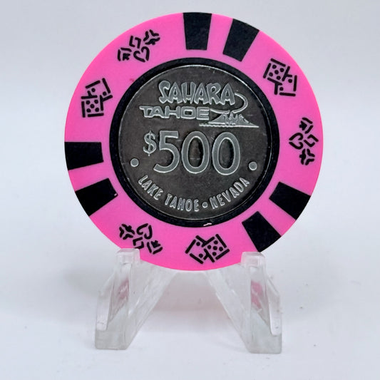 Sahara Tahoe Lake Tahoe Nevada 1990s LE $500 Imitation Chip N5514