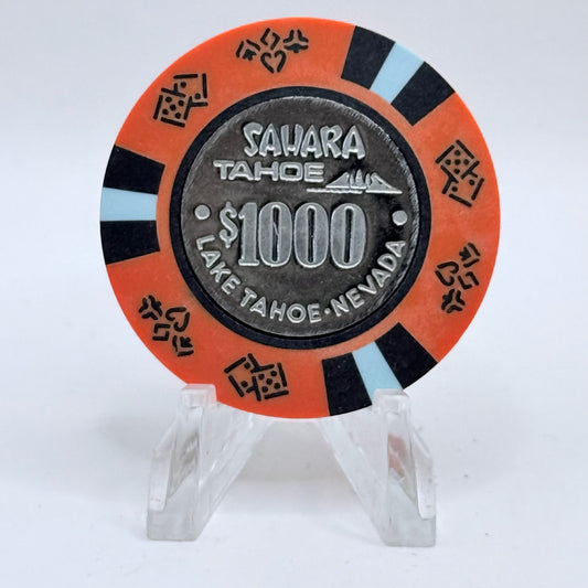 Sahara Tahoe Lake Tahoe Nevada 1990s LE $1000 Imitation Chip N5511