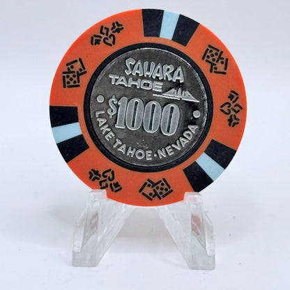 Sahara Tahoe Lake Tahoe Nevada 1990s LE $1000 Imitation Chip N5511