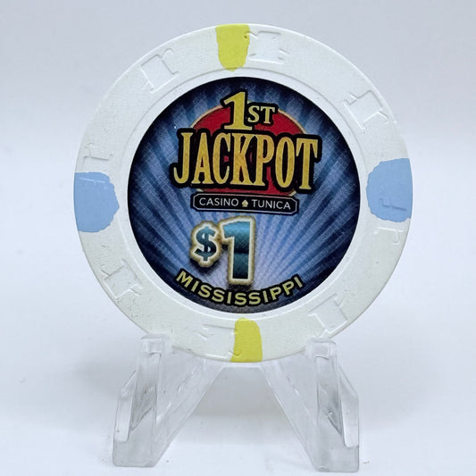 1st Jackpot Tunica Mississippi 2017 $1 Casino Chip