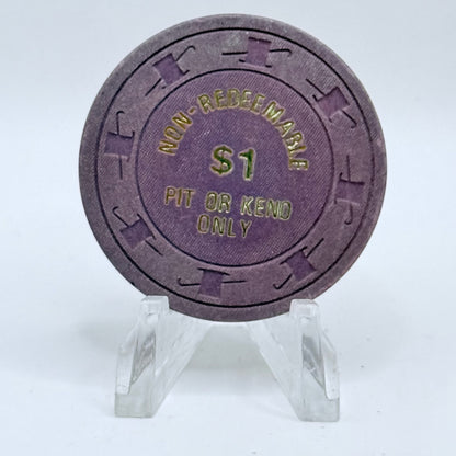 Shy Clown Sparks Nevada 1976 $1 NCV Casino Chip N2990
