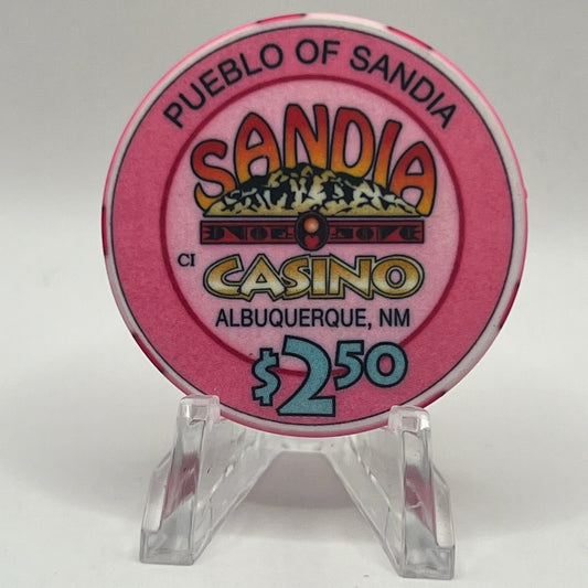 Sandia Resort and Casino Albuquerque New Mexico 2001 $2.50 Casino Chip