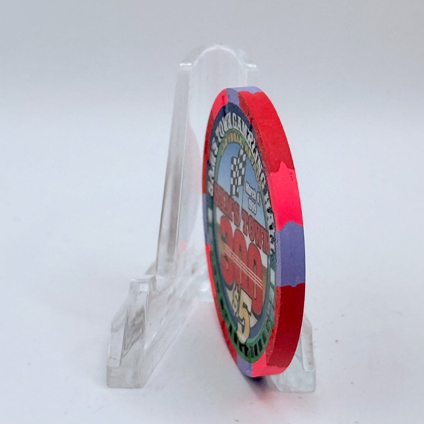 Sam's Town Las Vegas Nevada 1999 'Rusty Wallace/ Sam's Town 300' LE $5 Casino Chip V3368