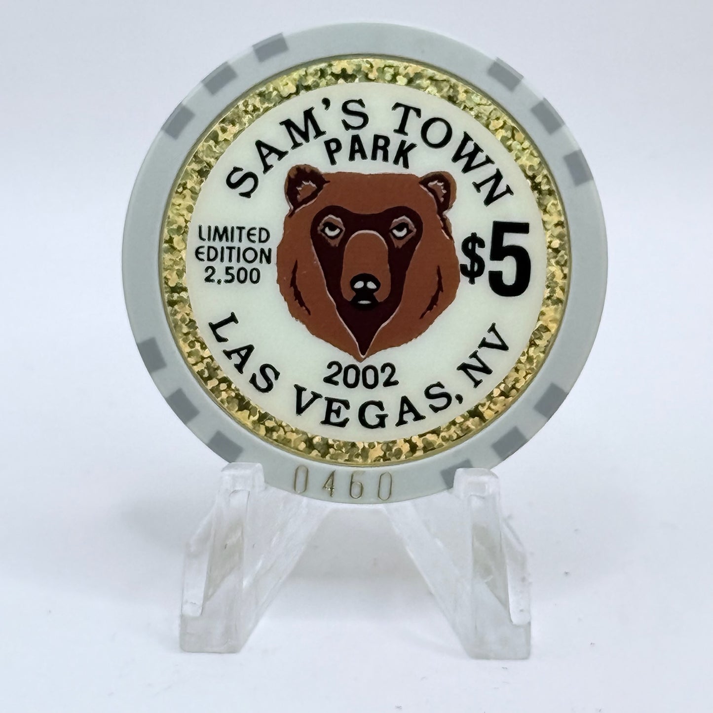 Sam's Town Las Vegas Nevada 2002 LE $5 Casino Chip E2436