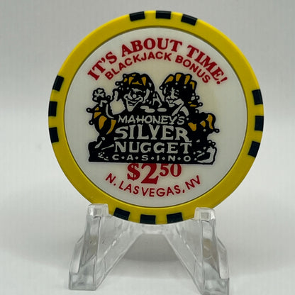 Mahoney's Silver Nugget N. Las Vegas Nevada 1996 $2.50 Casino Chip N7923
