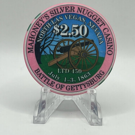 Mahoney's Silver Nugget N. Las Vegas Nevada 2002 LE $2.50 Casino Chip E2519