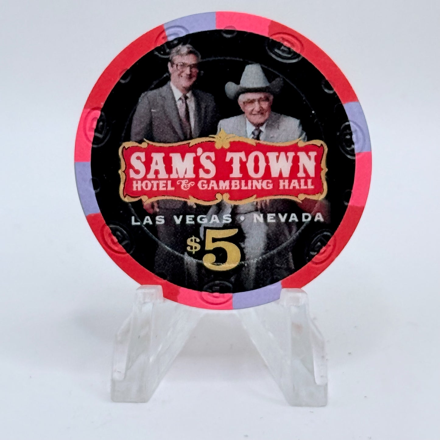 Sam's Town Las Vegas Nevada 2015 '40 Years Of Boyd Style' LE $5 Casino Chip