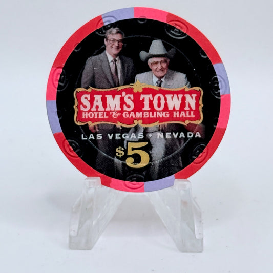 Sam's Town Las Vegas Nevada 2015 '40 Years Of Boyd Style' LE $5 Casino Chip
