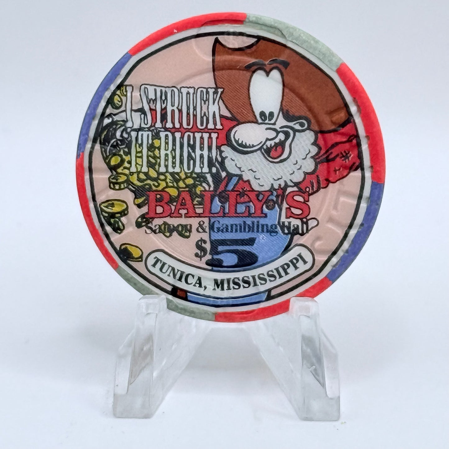 Bally's Robinsonville Mississippi 'Jim Farnham Collection' $5 Manufacturer Sample Chips