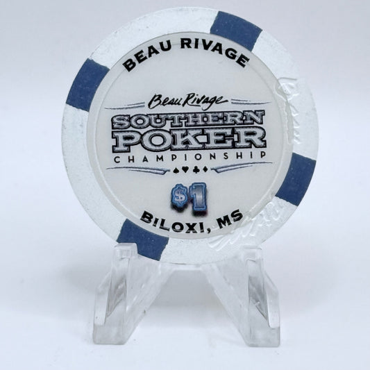 Beau Rivage Biloxi Mississippi 'Southern Poker Championship' $1 Casino Chip