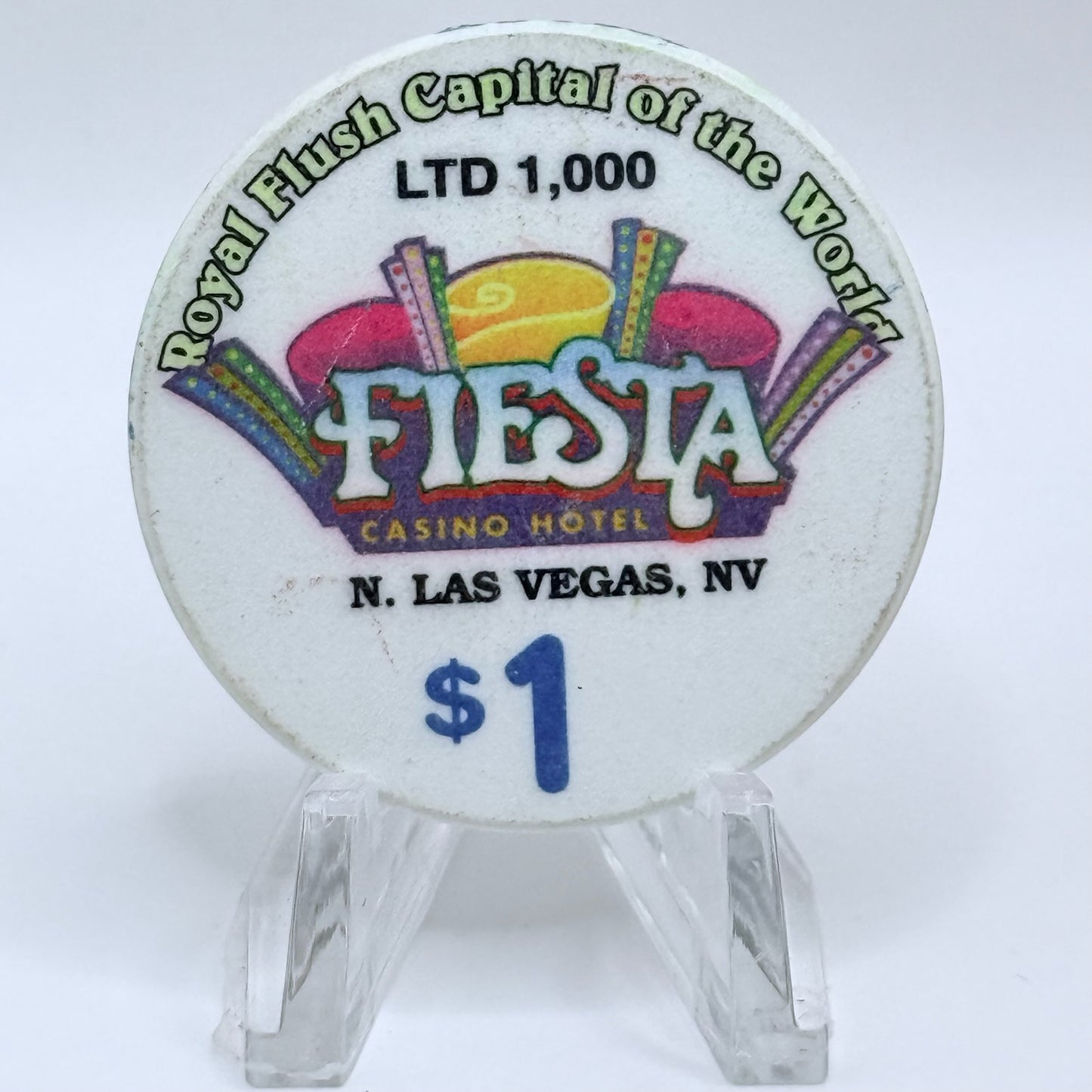 Fiesta Rancho N. Las Vegas Nevada 2000 'First Chip Of The Millennium' LE $1 Casino Chip V4094