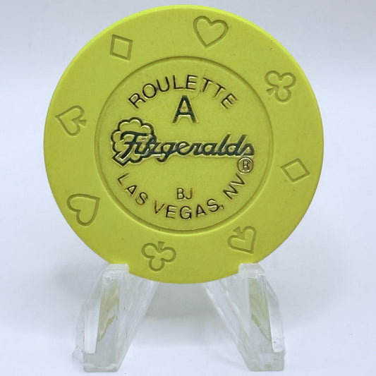Fitzgeralds (Fitz) Las Vegas Nevada 1990s Series 161 Roulette Casino Chip E6848
