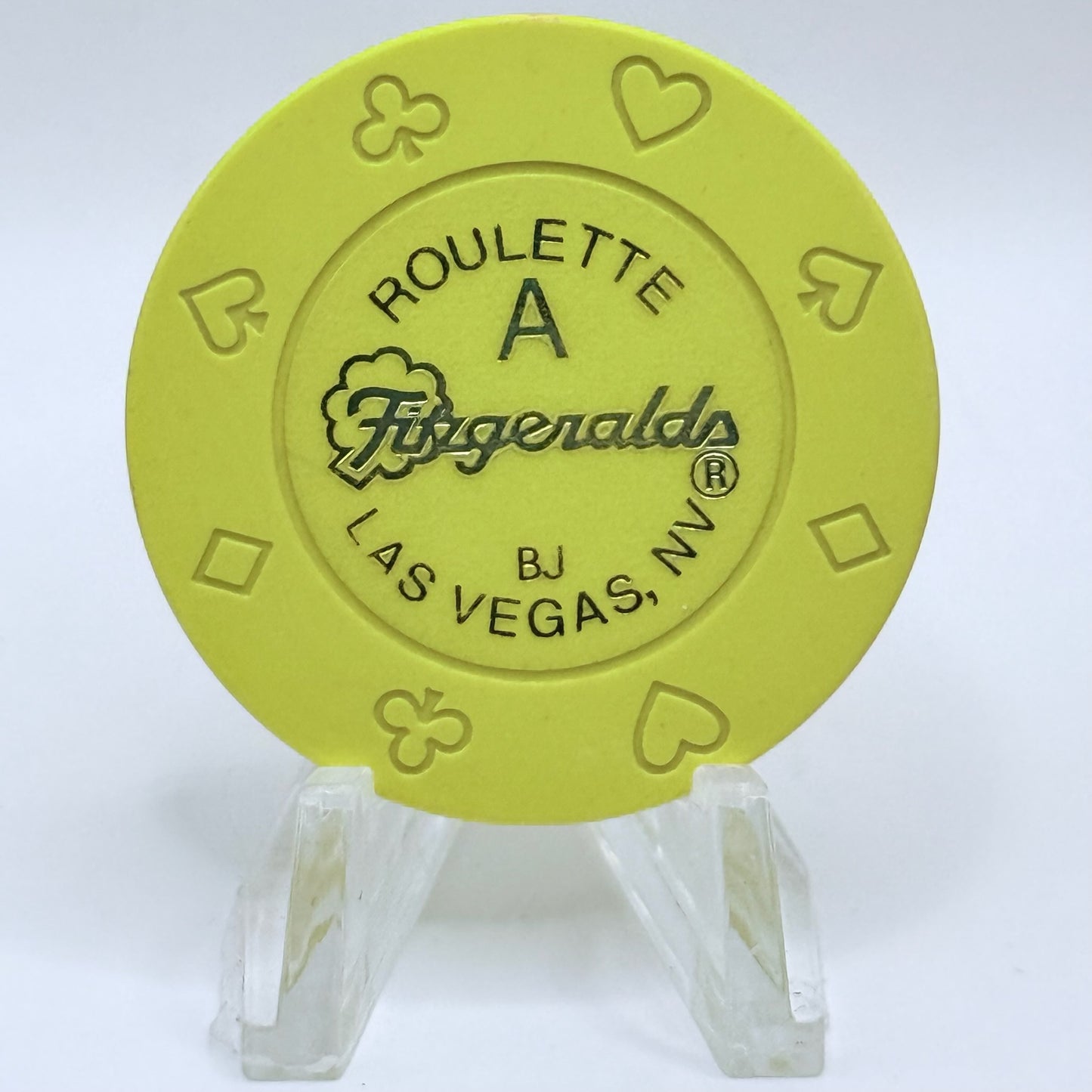 Fitzgeralds (Fitz) Las Vegas Nevada 1990s Series 161 Roulette Casino Chip E6848