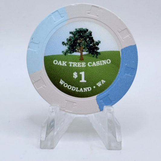 Oak Tree Casino Woodland Washington $1 Casino Chip