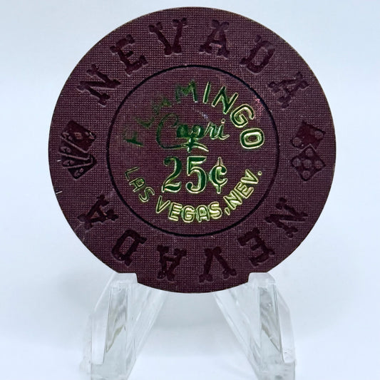 Flamingo Capri Las Vegas Nevada $0.25 Imitation Chip E4912